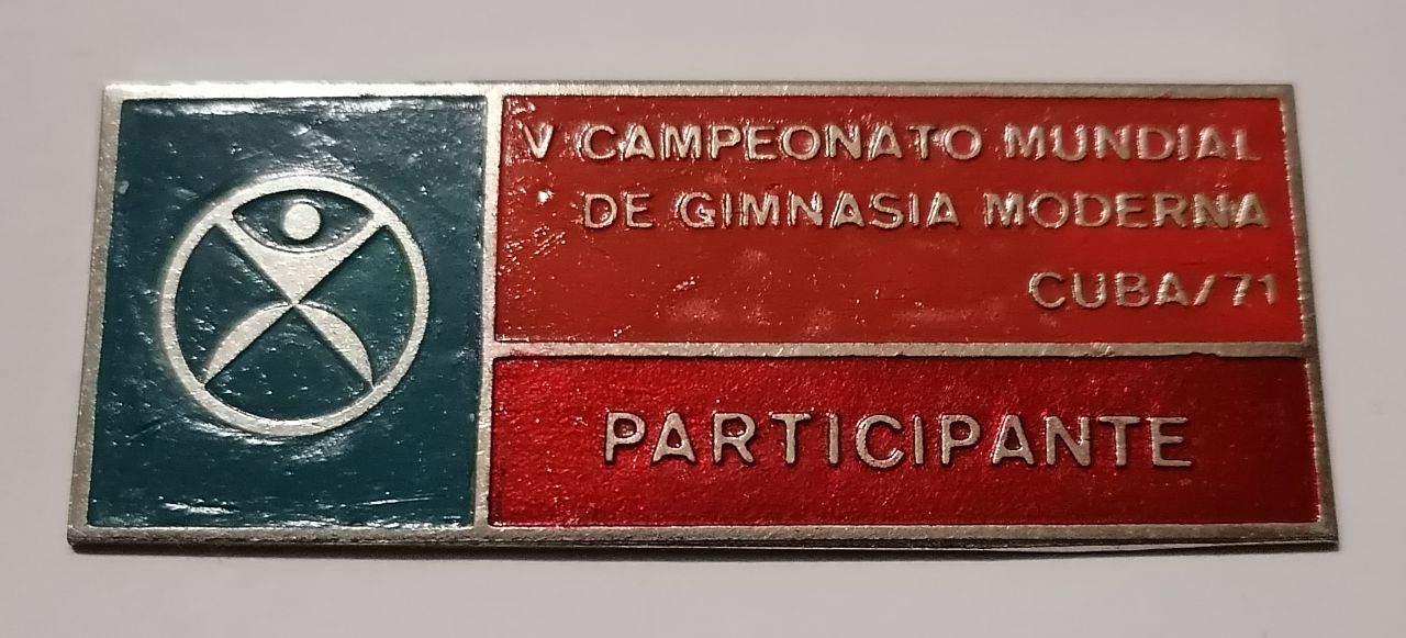 1971 World Rhythmic Gymnastics Championships Participant Badge